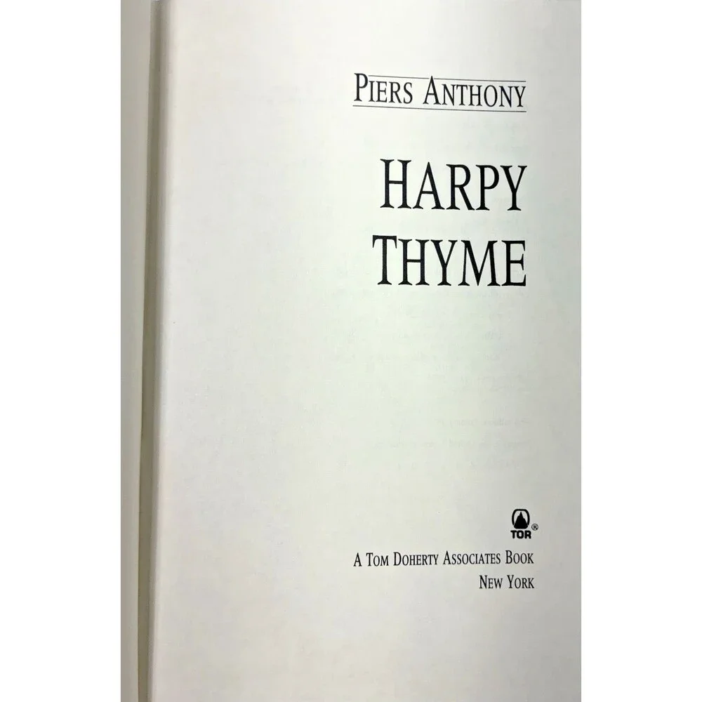 Harpy Thyme by Piers Anthony Vintage 1993 Tor First Edition Hardback